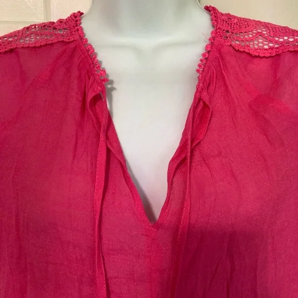 Zac & Rachel Vibrant Pink Blouse - Picture 3 of 5
